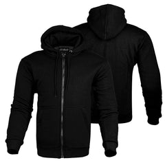 BGA ALPHA PROTECTIVE MOTORCYCLE HOODIE Black