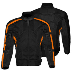 BGA Chicane Summer Mesh Jacket Black Orange