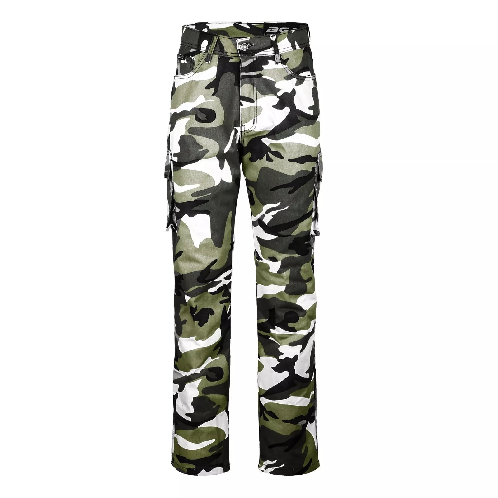 BGA Robin Men Motorcycle Protective Cargo Pants Grey/Camo
