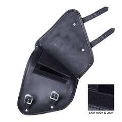 MOTORBIKE CRUISER HARLEY STYLE LEATHER SWINGARM SOFTAIL SOLO BAG