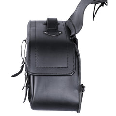 BGA Fender Studded Leather Motorcycle Saddlebag