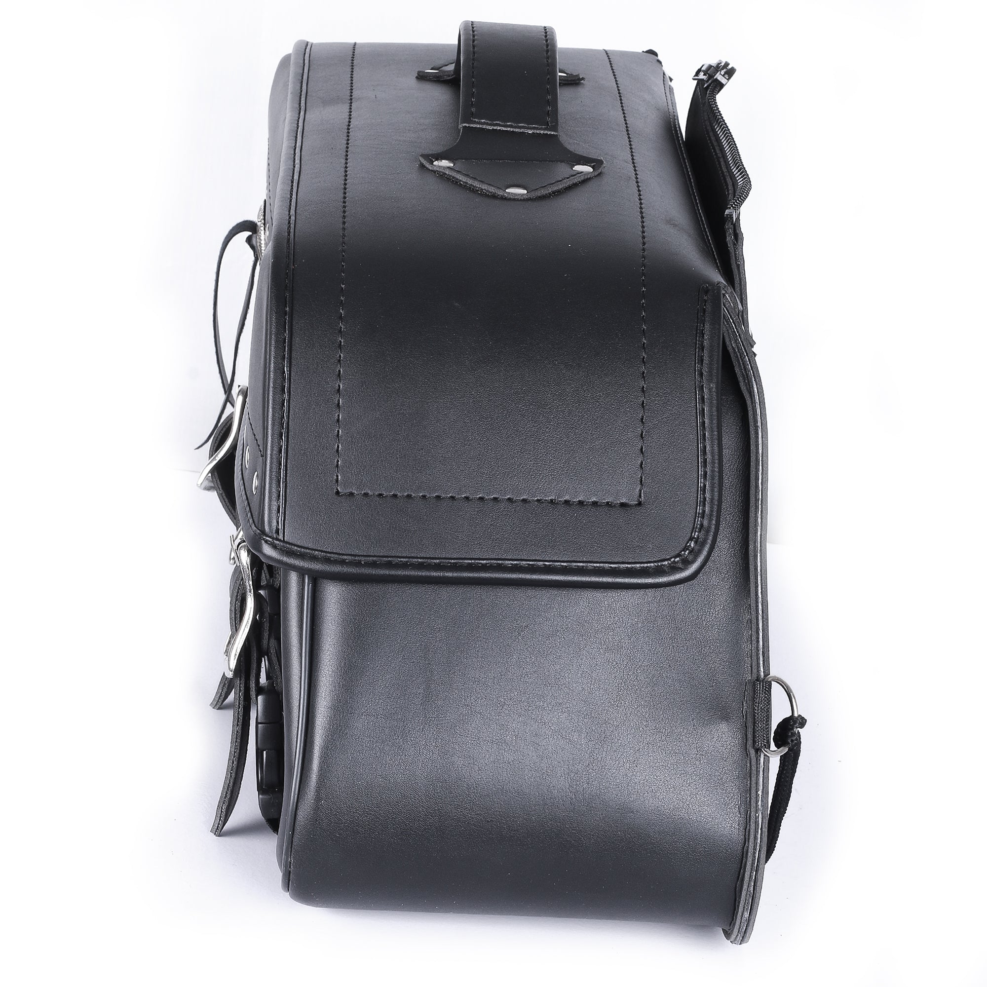 BGA Fender Studded Leather Motorcycle Saddlebag