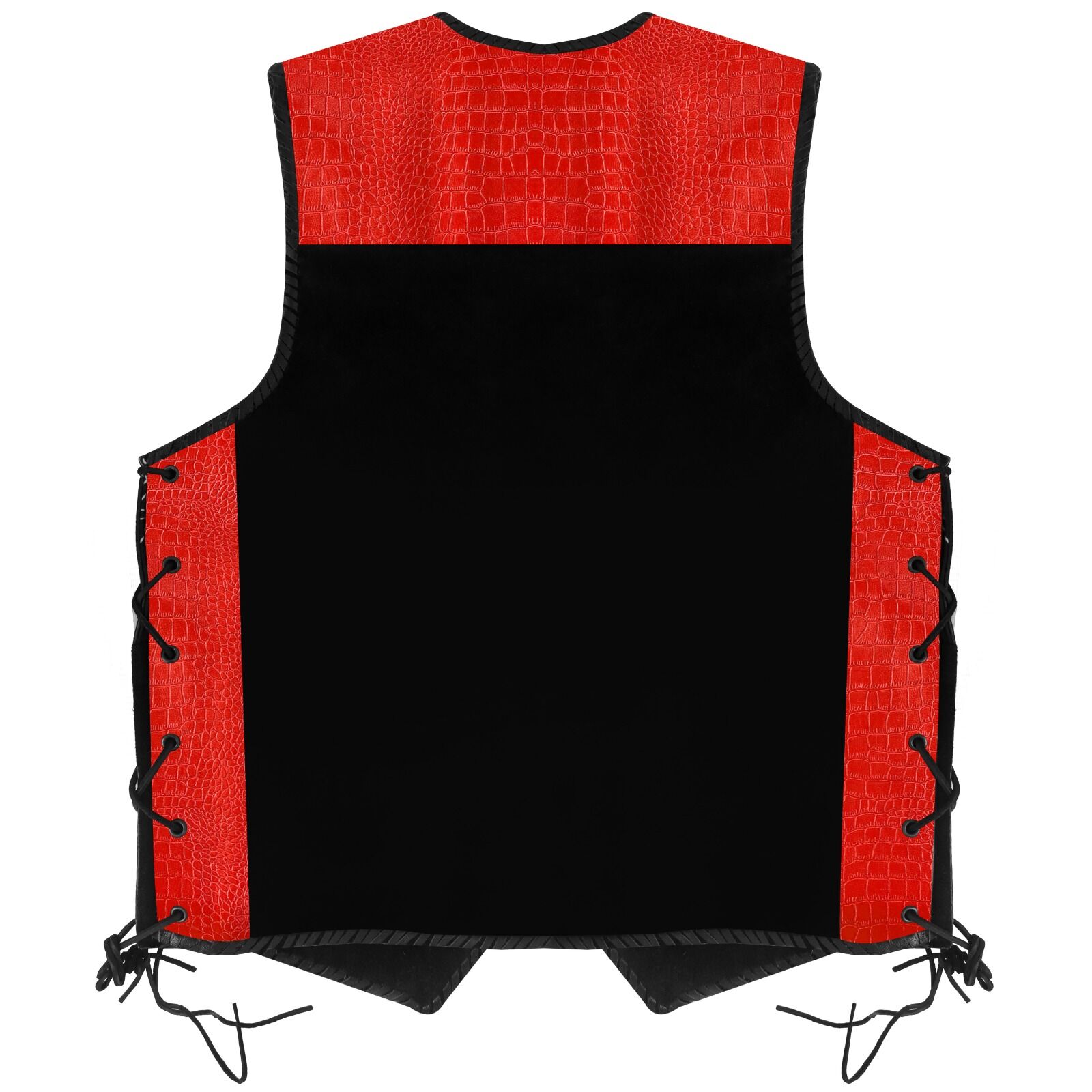 Suede Leather Motorcycle Vest