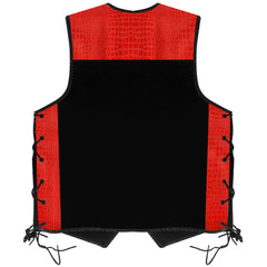Suede Leather Motorcycle Vest