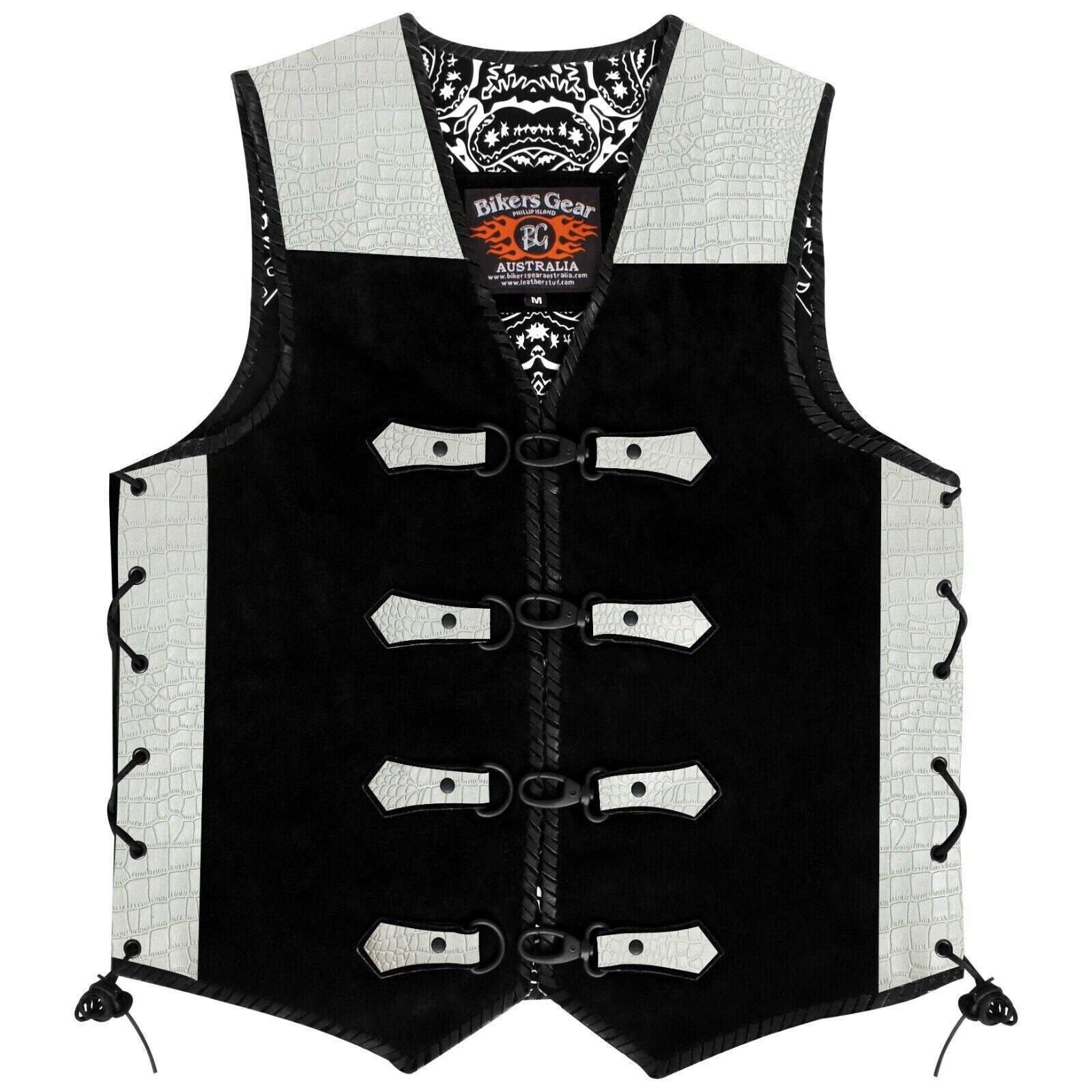 Suede Leather Motorcycle Vest