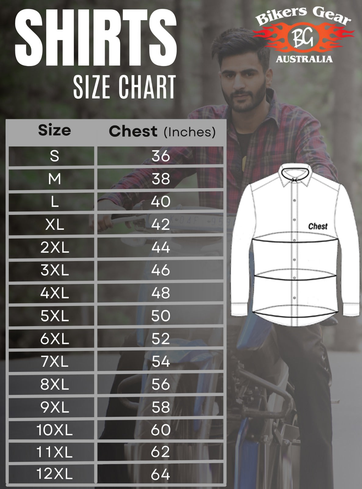 BGA EXO PROTECTIVE MOTORCYCLE FLANNEL SHIRTS BLACK/WHITE