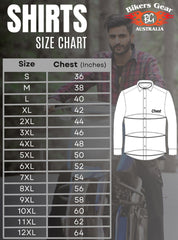 BGA EXO PROTECTIVE MOTORCYCLE FLANNEL SHIRTS BLACK/WHITE