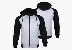 BGA ALPHA PROTECTIVE MOTORCYCLE HOODIE GREY