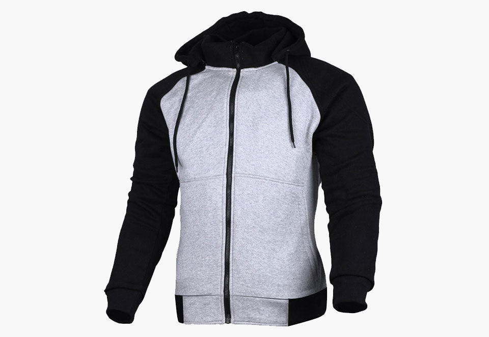 BGA ALPHA PROTECTIVE MOTORCYCLE HOODIE GREY
