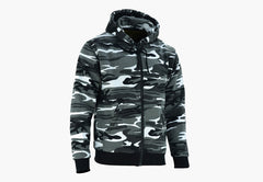 BGA Alpha Protective Motorcycle Hoodie Camo Grey