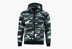 BGA Alpha Protective Motorcycle Hoodie Camo Grey