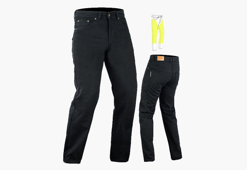 BGA Cougar Men Denim Motorcycle Jeans Black