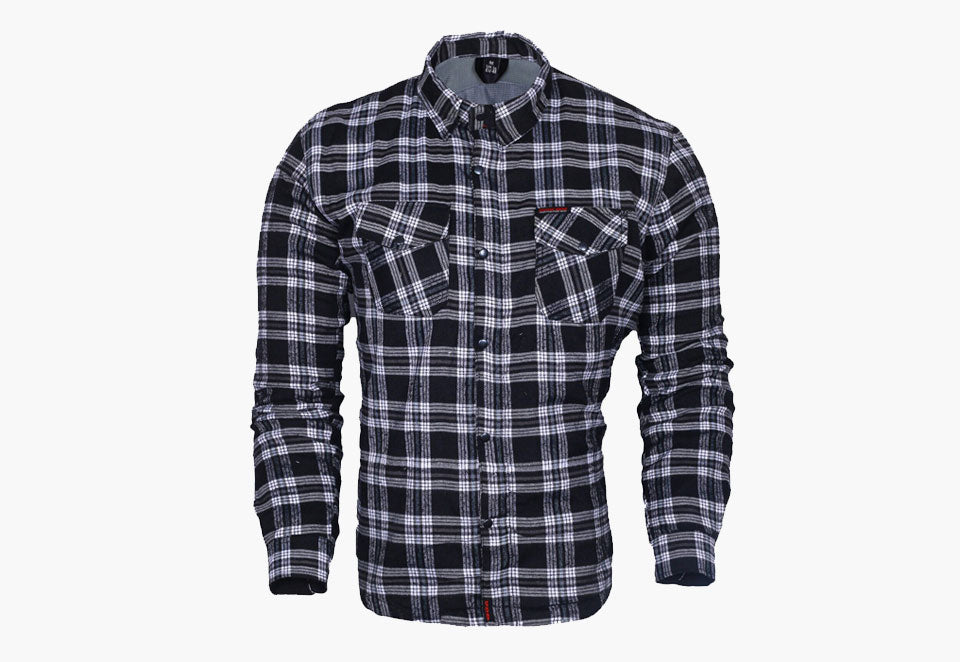 BGA EXO PROTECTIVE MOTORCYCLE FLANNEL SHIRTS GREY