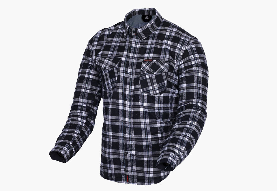 BGA EXO PROTECTIVE MOTORCYCLE FLANNEL SHIRTS GREY