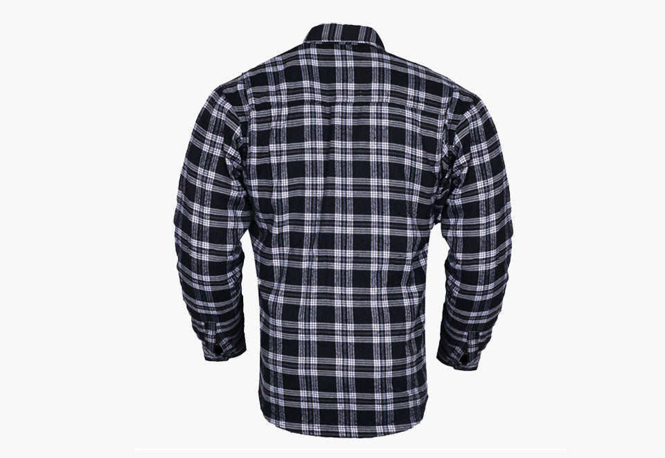 BGA EXO PROTECTIVE MOTORCYCLE FLANNEL SHIRTS GREY
