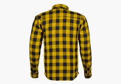 BGA Exo Protective Motorcycle Flannel Shirts Yellow