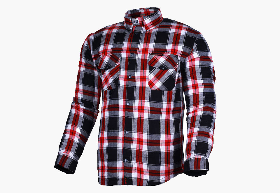 BGA Timber HD Motorcycle Shirt Red/White/Black