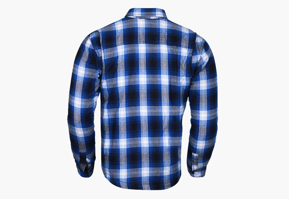 BGA Timber HD Motorcycle Shirt Blue/White