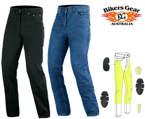 BGA Forster Men Motorcycle Classic Denim Kevlar Jeans