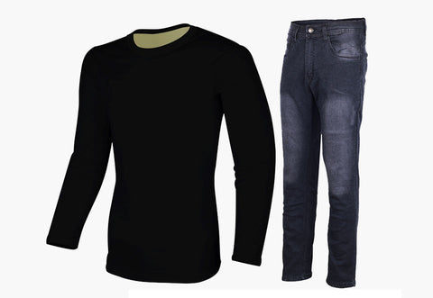 FULL LINED ARAMID FIBER PROTECTIVE LONG-SLEEVE T-SHIRT