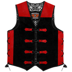 Suede Leather Motorcycle Vest