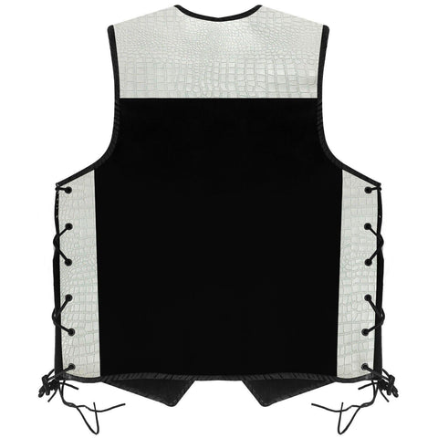 Suede Leather Motorcycle Vest