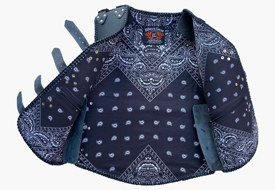 BGA Atlas 3-4mm HD Braided Motorcycle Leather Club Vest