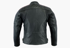 BGA BARON MOTORCYCLE NAKED LEATHER JACKET RED