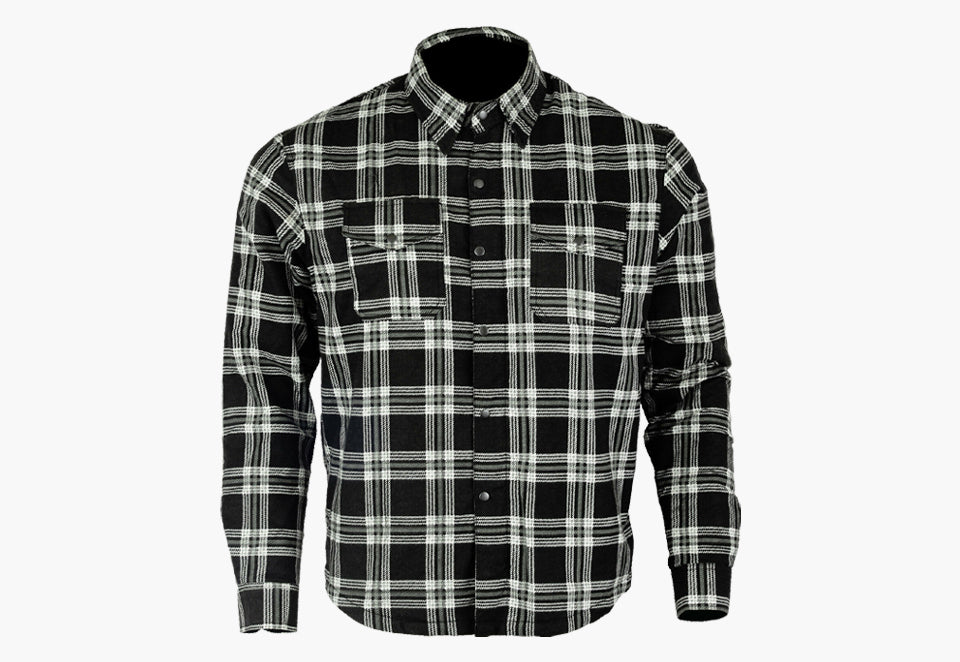 BGA City Motorcycle Cotton Flannel Lumberjack Shirt