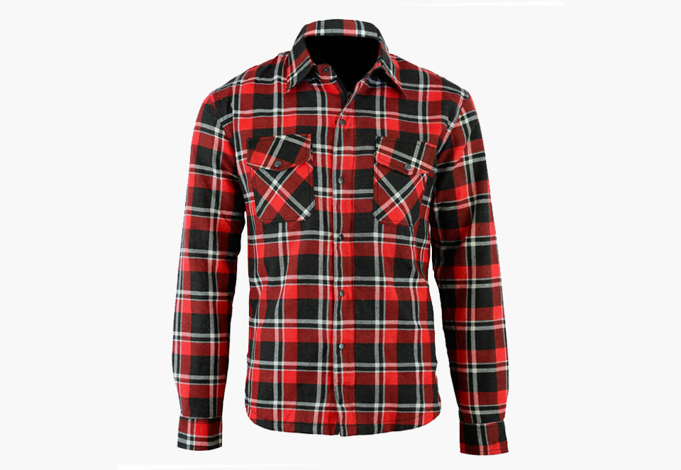 BGA Blend Protective Motorcycle Shirt Red/Black/White