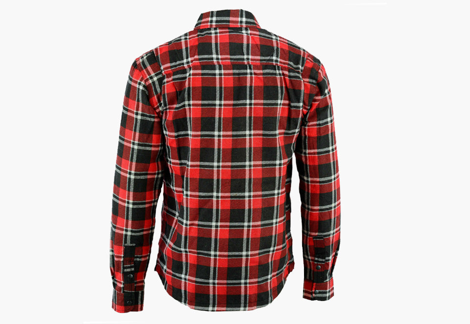 BGA Blend Protective Motorcycle Shirt Red/Black/White