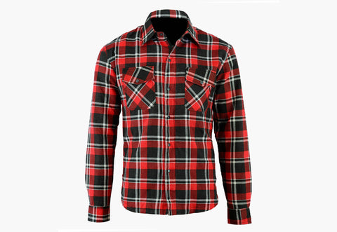 BGA Blend Protective Motorcycle Shirt Red/Black/White