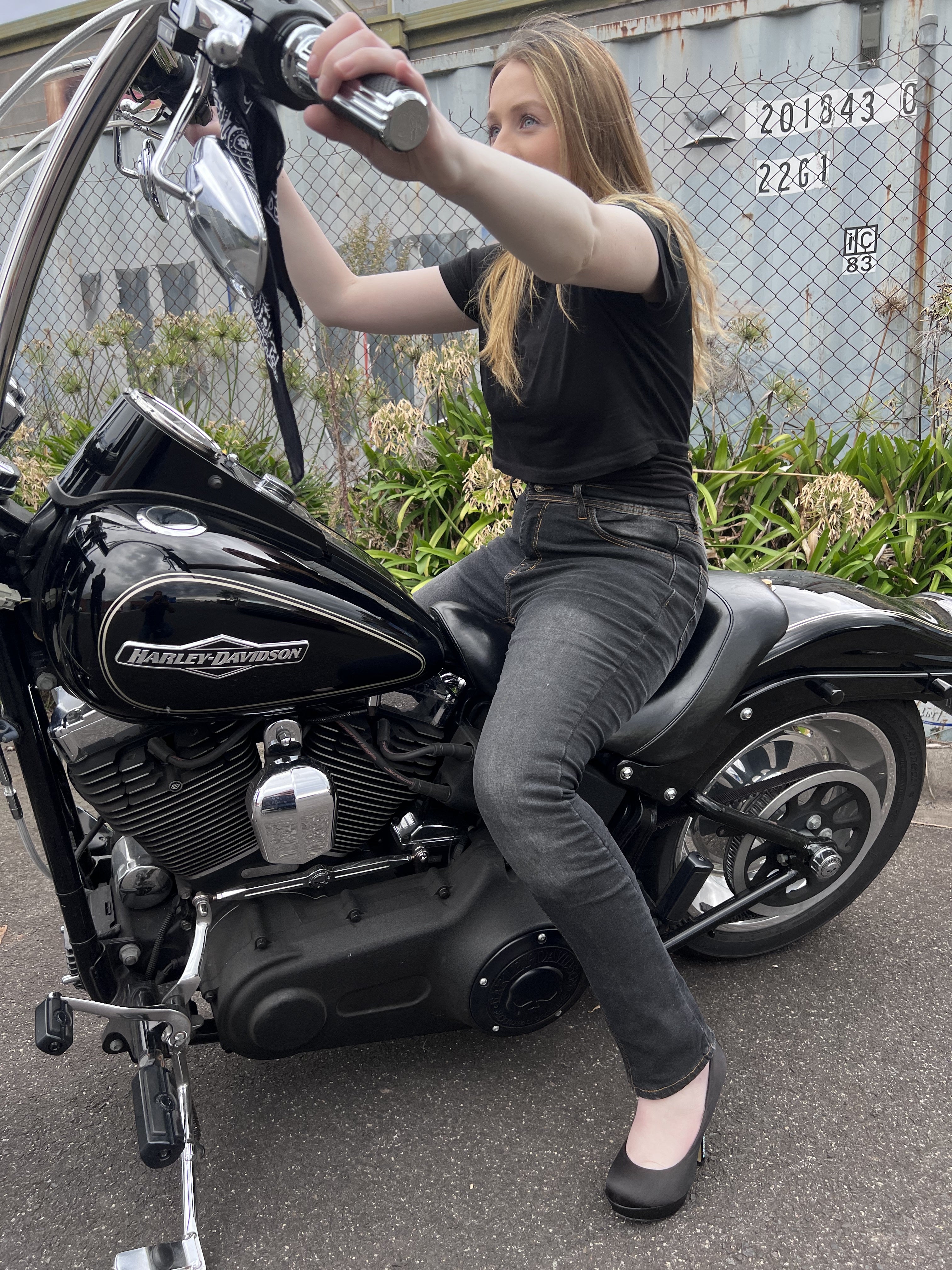 BGA Storm Womens Motorcycle Jeans Grey