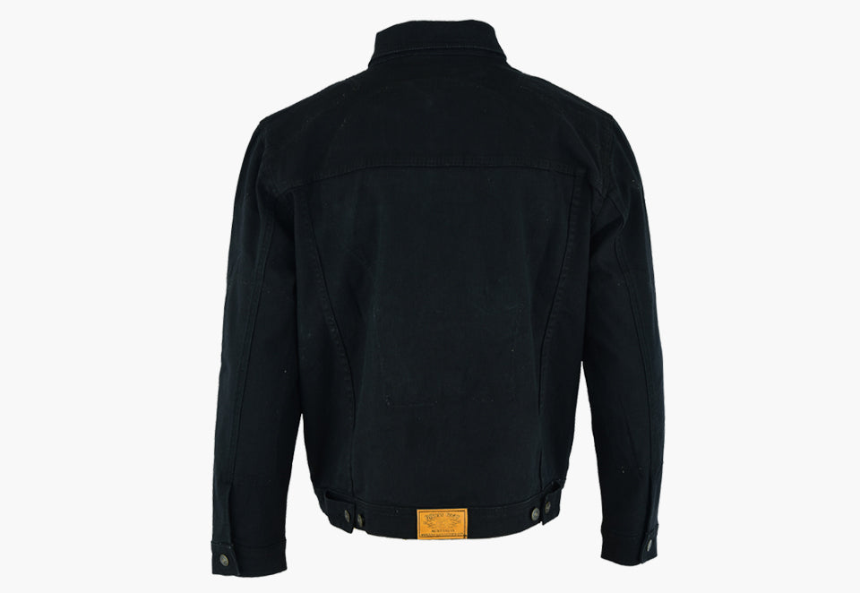 BGA Jack Motorcycle Denim Jacket Black