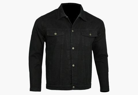 BGA Jack Motorcycle Denim Jacket Black