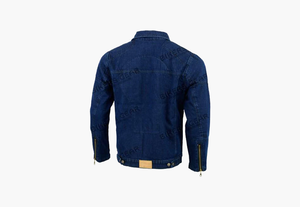 BGA Jack Motorcycle Denim Jacket Blue