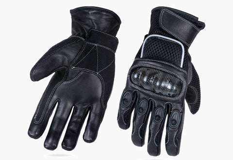 Mig Summer Mesh Leather Motorcycle Gloves