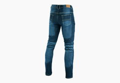 BGA Highway Men Motorcycle Protective Stretch Jeans Blue