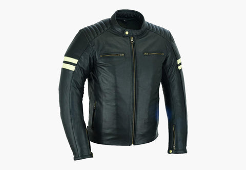 BGA ROADSTER CLASSIC LEATHER JACKET BLACK