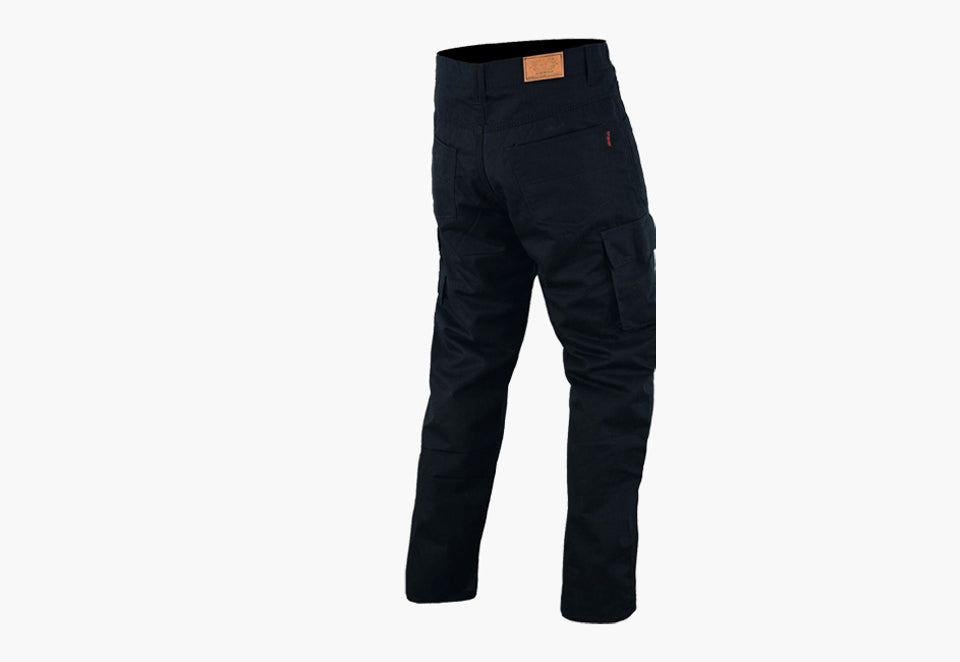 BGA Robin Men Motorcycle Protective Cargo Jeans Black