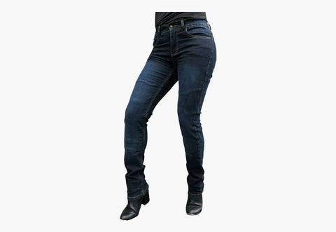 BGA Storm Womens Motorcycle Jeans Blue