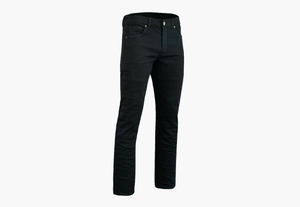 BGA Mens Motorcycle Protective Stretch Jeans Black