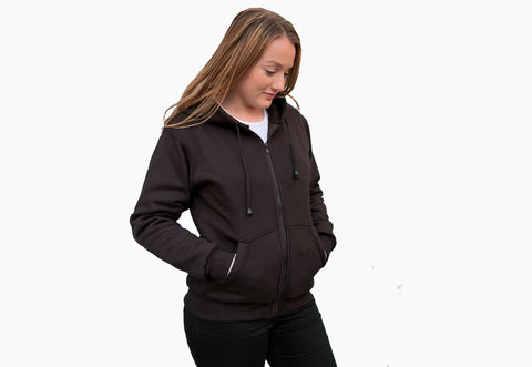 Alpha Lady Protective Motorcycle Hoodie with CE Armour