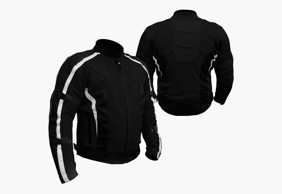 BGA CHICANE SUMMER MESH JACKET BLACK/WHITE