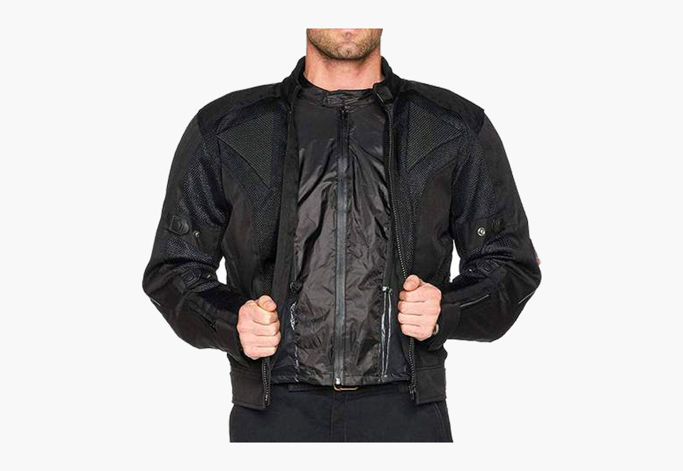 BGA CHICANE SUMMER MESH JACKET BLACK/GREY