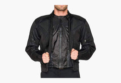 BGA CHICANE SUMMER MESH JACKET BLACK/WHITE