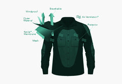 BGA Timber HD Motorcycle Shirt Blue/White
