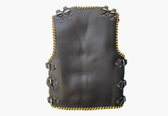 BGA Parkes 3-4mm HD Braided Motorcycle Leather Club Vest