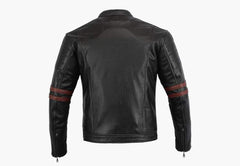 BGA THE ROCKER MOTORCYCLE JACKET BLACK/OXBLOOD