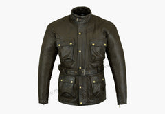 Trail Master Motorcycle Leather Jacket Brown Bikers Gear Australia